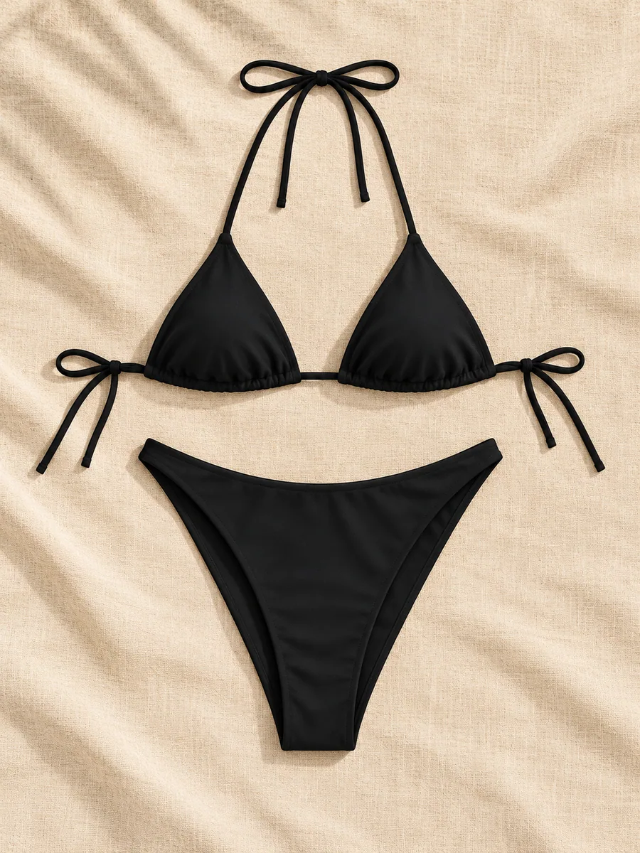 Conjunto Asa Delta Tradicional na cor Preto