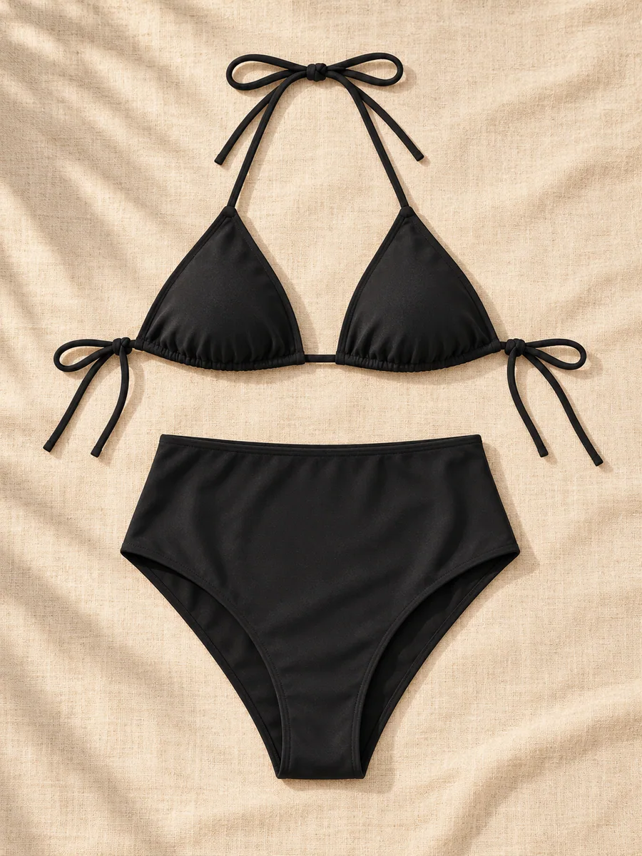 Conjunto Hot Pant Tradicional na cor Preto